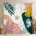 thumbnail image 1 of Homewish Retro Floral Leaves Blackout Curtains Set of 2 (52x84 Each) For Female Men Adults,Vintage Aesthetic Window Curtains,Minimalist Mid Century Curtains and Drapes,Luxury Bedroom Decor, 1 of 6