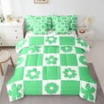 thumbnail image 1 of Homewish Retro Flowers 7-Piece Twin Bedding Sets for Kids Children Teens,Geometric Plaid Grid Bedding Comforter Set,Chic Floral Breathable Sheet Sets,Ultra Soft Home Decor,Reversible, 1 of 8