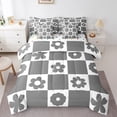 thumbnail image 1 of Homewish Retro Flowers 7-Piece Twin Bedding Sets for Kids Children Teens,Geometric Plaid Grid Bedding Comforter Set,Chic Floral Breathable Sheet Sets,Ultra Soft Home Decor,Reversible, 1 of 8