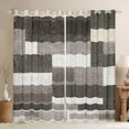 thumbnail image 1 of Homewish Retro Geometric Rectangle Black Out Curtains for Teens,Abstract Art Curtains Pack of 2 (42x63 Each),Vintage Aesthetic Bedroom Curtains,Lightweight Room Decor, 1 of 6