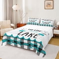 thumbnail image 1 of Homewish Retro Paddle Full Size Sheets 4-Piece for Female Men Adults,Geometric Plaid Breathable Bed Sheets,Lake House Lightweight Sheet Sets,Super Cozy Room Decor, 1 of 7