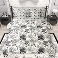 thumbnail image 1 of Homewish Retro Rustic Floral 7pcs Bedding Comforter Set,Country Floral Queen Bedding Sets,Black Beige Gray Queen Sheet Sets For Girls,Ultra Soft Home Decor Reversible, 1 of 8