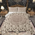 thumbnail image 1 of Homewish Retro Rustic Flower Queen Comforter Set,Boho Bohemain Style Bedding Sets,Brown Floral Pattern Bedding Comforter Set For Men Women,Microfiber Bedroom Decor Reversible,3-Piece, 1 of 8