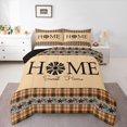 thumbnail image 1 of Homewish Retro Vintage Bedding Comforter Set 2pcs for Teens Adults,Cottage Cabin Twin Comforter Sets Microfiber,Geometric Plaid Grid Breathable Bedding Set,Breathable Home Decor,Reversible, 1 of 8