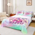 thumbnail image 1 of Homewish Roller Skating Full Size Sheets 4-Piece for Kids Adults Teens,Abstract Gradient Breathable Bed Sheets,Dreamy Princess Lightweight Sheet Sets,Breathable Home Decor, 1 of 7