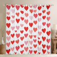 thumbnail image 1 of Homewish Romantic Love Heart Black Out Curtains, Princess Cartoon Curtains Pack of 2 (42x63 Each), Valentines Day Theme Bedroom Curtains, Curtains and Drapes Bedroom Decor, 1 of 6