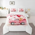 thumbnail image 1 of Homewish Romantic Valentine'S Day Queen Comforter Set,Pink Loves Pattern Bedding Sets,Kawaii Bear Bedding Comforter Set For Girls Kids,Ultra Soft Home Decor Reversible,3 Pieces, 1 of 9