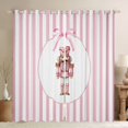 thumbnail image 1 of Homewish Royal Pink Nutcracker Blackout Curtains Set of 2 (52x84 Each),Dreamy Fairy Tale Window Curtains, Pink Bowknot Stripes Curtains and Drapes, Curtains and Drapes Decor, 1 of 6