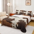 thumbnail image 1 of Homewish Rsutic Cow Hide Full Size Sheets,Country Farmhouse Lodge Bed Sheets,Brown Beige Sheet Sets For Girls,Breathable Home Decor,4-Piece, 1 of 7
