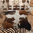 thumbnail image 1 of Homewish Rsutic Cow Hide Queen Comforter Set,Country Farmhouse Lodge Bedding Sets,Brown Beige Bedding Comforter Set For Girls,Breathable Home Decor Reversible,3 Pieces, 1 of 9