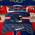 thumbnail image 1 of Homewish Rugby Football Sport Full Size Comforter Sets,Ball Game Gamer Bedding Comforter Set,Red Blue Bedding Sets For Boys,Microfiber Bedroom Decor Reversible,3-Piece, 1 of 8