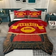 thumbnail image 1 of Homewish Rugby Game Bedding Comforter Set,Football Sport Twin Comforter Sets,Red Orange Brown Bedding Set For Teens,Microfiber Bedroom Decor Reversible,2 Pieces, 1 of 8