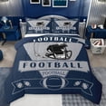 thumbnail image 1 of Homewish Rugby Sport Theme Full Size Comforter Sets,Ball Gamer Gaming Bedding Comforter Set,Gray Football Helmet Bedding Sets For Kids,Microfiber Bedroom Decor Reversible,3 Pieces, 1 of 8