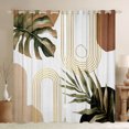 thumbnail image 1 of Homewish Rustic Boho Bohemain Black Out Curtains,Modern Aesthetic Artistic Curtains Pack of 2 (42x63 Each),Gold White Brown Bedroom Curtains For Teens,Ultra Soft Home Decor, 1 of 6