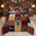 thumbnail image 1 of Homewish Rustic Cameflage Bedding Comforter Set, Hunting Wildlife Deer Twin Comforter Sets, Red Buffalo Patchwork Reversible Bedding Set, Luxury Bedroom Decor, 2pcs, 1 of 8