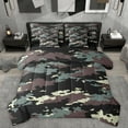 thumbnail image 1 of Homewish Rustic Camo 7-Piece Twin Bedding Sets,Country Farmhouse Lodge Bedding Comforter Set,Green Brown Black Sheet Sets For Boys Kids,Ultra Soft Home Decor Reversible, 1 of 8