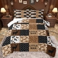 thumbnail image 1 of Homewish Rustic Camo Print Full Size Comforter Sets,Jungle Animal Deer Bedding Comforter Set,Brown Black Checkered Bedding Sets For Kids,Ultra Soft Home Decor,3pcs, 1 of 8