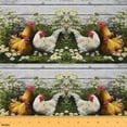 thumbnail image 1 of Homewish Rustic Chicken Fabric by the Yard 2 Yard,Cartoon Daisy Flower Room Decor Fabric by the Yard,Farm Farmhouse Cabin Fabric for Sewing For Adult, Super Cozy Room Decor, 1 of 6
