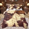 thumbnail image 1 of Homewish Rustic Cow Hide 7-Piece Twin Bedding Sets,Western Farmhouse Bedding Comforter Set,Beige Brown Sheet Sets For Men Women,Breathable Home Decor, 1 of 8