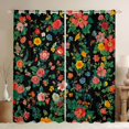 thumbnail image 1 of Homewish Rustic Daisy Flower Blackout Curtains Set of 2 (52x84 Each),Farmhouse Floral Window Curtains,Green Pink Black Curtains and Drapes For Kids,Luxury Bedroom Decor, 1 of 6