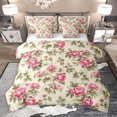 thumbnail image 1 of Homewish Rustic Flower 7-Piece Twin Bedding Sets,Country Floral Bedding Comforter Set,Pink Beige Green Sheet Sets For Girls,Microfiber Bedroom Decor, 1 of 8