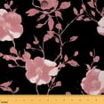 thumbnail image 1 of Homewish Rustic Flower Fabric by the Yard 1 Yard,Natural Plant Home Decor Fabric by the Yard,Pink Black Sewing Fabric For Girls Boys,Super Cozy Room Decor, 1 of 6