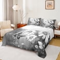 thumbnail image 1 of Homewish Rustic Flower Floral Queen Sheet Sets,Oil Painting Artistic Flat Sheet,Gray White Queen Fitted Sheet For Gir Kids,Super Cozy Room Decor,4pcs, 1 of 7