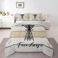 thumbnail image 1 of Homewish Rustic Lodge Cabin Queen Comforter Set for Men, Vintage Old Barn Door Bedding Sets, Farm House Reversible Bedding Comforter Set, Super Cozy Room Decor, 3 Pieces, 1 of 8
