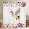 thumbnail image 1 of Homewish Rustic Mallard Duck Blackout Curtains Set of 2 (52x84 Each),Cartoon Bow Knot Window Curtains,Pink Flower Floral Curtains and Drapes For Girl Kids,Luxury Bedroom Decor, 1 of 6