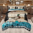 thumbnail image 1 of Homewish Rustic Mallard Duck Queen Comforter Set,Country Farmhouse Lodge Bedding Sets,Brown Blue Bedding Comforter Set For Boys Teens,Ultra Soft Home Decor Reversible,3 Pieces, 1 of 8