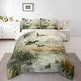 thumbnail image 1 of Homewish Rustic Mallard Duck Queen Comforter Set,Country Farmhouse Lodge Bedding Sets,Flying Animal Bedding Comforter Set For Kid,Ultra Soft Home Decor Reversible,3-Piece, 1 of 8