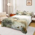 thumbnail image 1 of Homewish Rustic Mallard Duck Queen Sheet Sets,Country Farmhouse Lodge Flat Sheet,Flying Animal Queen Fitted Sheet For Kid,Ultra Soft Home Decor,4-Piece, 1 of 7