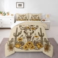 thumbnail image 1 of Homewish Rustic Null Skull Bedding Comforter Set,Country Western Cowboy Twin Comforter Sets,Tropical Desert Cactus Bedding Set For Girls Kids,Microfiber Bedroom Decor Reversible,2-Piece, 1 of 8