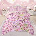 thumbnail image 1 of Homewish Rustic Pink Flower Bedding Comforter Set for Kids, Fashion Cherry Blossoms Twin Comforter Sets, Oil Printing Floral Reversible Bedding Set, Lightweight Room Decor, 2pcs, 1 of 8