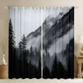 thumbnail image 1 of Homewish Rustic Pink Tree Curtains Pack of 2 (42x84 Each) for Men, Grey Nature Scenery Curtains Blackout, Jungle Mountain Bedroom Curtains, Curtains Blackout Home Decor, 1 of 6