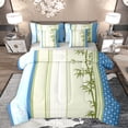 thumbnail image 1 of Homewish Rustic Plant 7pcs Bedding Comforter Set,Modern Minimalist Desgin Queen Bedding Sets,Green Blue Queen Sheet Sets For Adults,Breathable Home Decor Reversible, 1 of 8