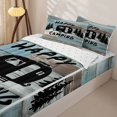 thumbnail image 1 of Homewish Rustic RV Car Zipper Twin Comforter Sets with Fitted Sheet and 2 Pillowcases, Happy Camping Zipper Bedding Set for Men and Women, Reversible, 4-Piece, 1 of 6