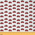 thumbnail image 1 of Homewish Rustic Red Truck Fabric by the Yard 1 Yard for Kids, Kawaii Cute Cartoon Dog Room Decor Fabric by the Yard, Merry Christmas Sewing Fabric, Luxury Bedroom Decor, 1 of 6
