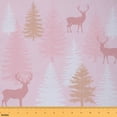 thumbnail image 1 of Homewish Rustic Reindeer Print Fabric by the Yard 1 Yard, Farmhouse Pine Tree Room Decor Fabric by the Yard, Teens Boys Girls Kids Sewing Fabric, Microfiber Bedroom Decor, 1 of 6