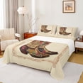 thumbnail image 1 of Homewish Rustic Southwest Cowboys Full Size Sheets,Western Tribal Bed Sheets,Country Farmhouse Lodge Sheet Sets Fotr Boys Teens,Super Cozy Room Decor,4 Pieces, 1 of 7