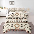 thumbnail image 1 of Homewish Rustic Tribal Aztec Queen Comforter Set, Vintage Square Triangle Bedding Sets, Mandala Aztec Style Reversible Bedding Comforter Set, Lightweight Room Decor, 3pcs, 1 of 8