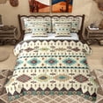 thumbnail image 1 of Homewish Rustic Western Aztec 7-Piece Twin Bedding Sets,Bohemian Style Bedding Comforter Set,Beige Cyan Brown Sheet Sets For Men Women,Breathable Home Decor Reversible, 1 of 8