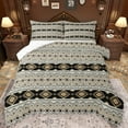 thumbnail image 1 of Homewish Rustic Western Aztec Bedding Comforter Set,Boho Bohemain Geometric Twin Comforter Sets,Bl;Ack Orange Gray Bedding Set For Teens,Breathable Home Decor Reversible,2 Pieces, 1 of 8