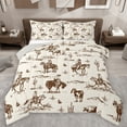 thumbnail image 1 of Homewish Rustic Western Cowboy Queen Comforter Set,Tropical Desert Cactus Bedding Sets,Country Farmhouse Cattle Bedding Comforter Set For Boys Kids,Microfiber Bedroom Decor Reversible,3 Pieces, 1 of 8