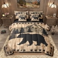 thumbnail image 1 of Homewish Safari Bear 7-Piece Twin Bedding Sets,Jungle Wildlife Bedding Comforter Set,Beige Black Brown Sheet Sets For Boys Teens,Microfiber Bedroom Decor Reversible, 1 of 8
