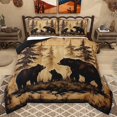 thumbnail image 1 of Homewish Safari Bear Full Size Comforter Sets 3-Piece for Teens,Jungle Wildlife Bedding Comforter Set,Woodland Animal Lightweight Bedding Sets,Luxury Bedroom Decor,Reversible, 1 of 8