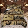 thumbnail image 1 of Homewish Safari Bear Moose Queen Comforter Set,Country Farmhouse Bedding Sets,Jungle Animal Bedding Comforter Set For Adults,Super Cozy Room Decor Reversible,3 Pieces, 1 of 8