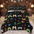 thumbnail image 1 of Homewish Safari Bug Full Size Comforter Sets,Rustic Animal Bedding Comforter Set,Green Black Brown Bedding Sets For Boys Kids,Microfiber Bedroom Decor Reversible,3 Pieces, 1 of 8