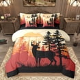 thumbnail image 1 of Homewish Safari Deer 7-Piece Bedding Comforter Set for Children Teens,Jungle Animal King Bedding Sets,Woodland Wildlife Ultra Soft Bed Sheets,Luxury Bedroom Decor,Reversible, 1 of 8