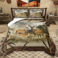 thumbnail image 1 of Homewish Safari Deer Bedding Comforter Set 2pcs for Teens,Jungle Wildlife Twin Comforter Sets Microfiber,Retro Tree Branches Breathable Bedding Set,Luxury Bedroom Decor, 1 of 8